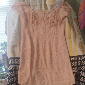 Elodie Pink Floral Mini Dress